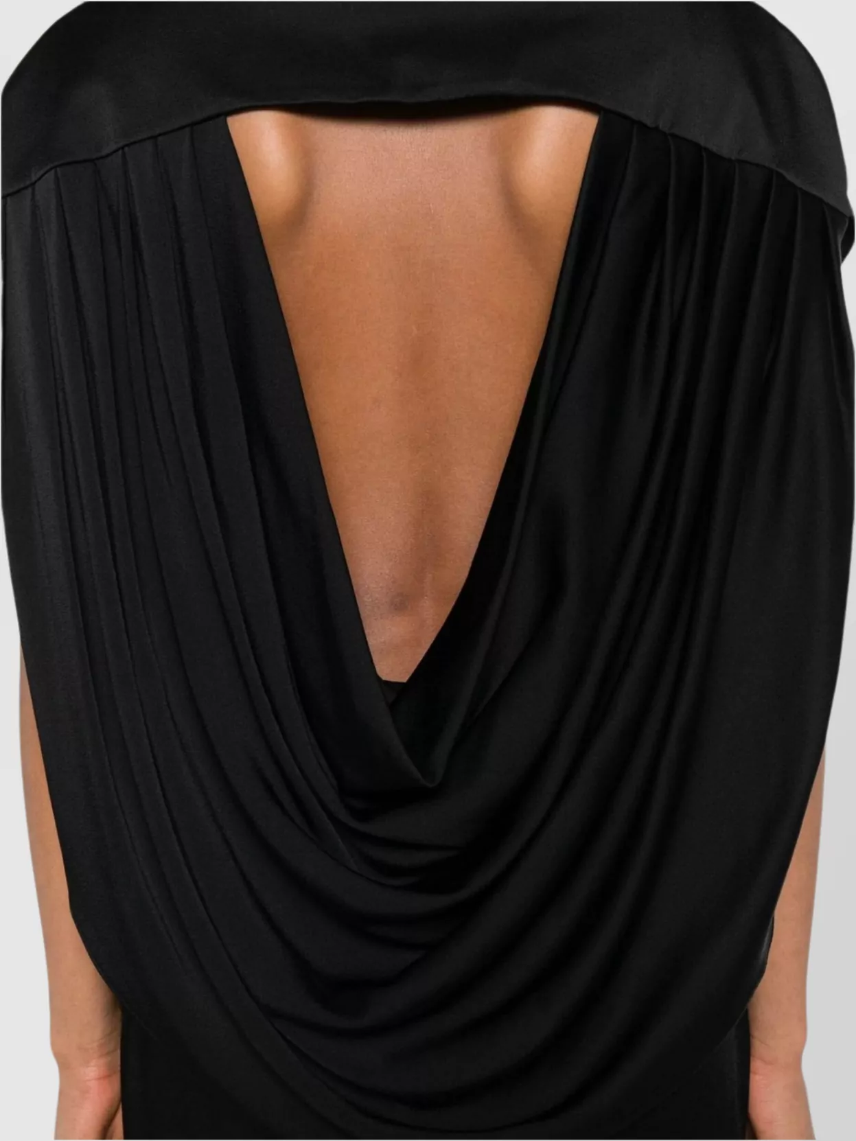 Stella Mccartney Long Dress With Plunge Neckline And Draped Back