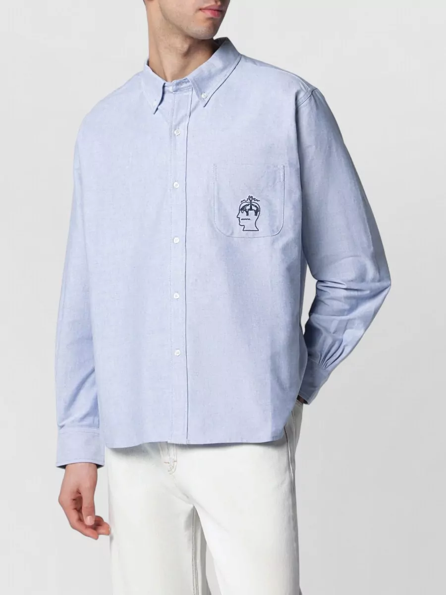 Brain Dead cotton button-down shirt