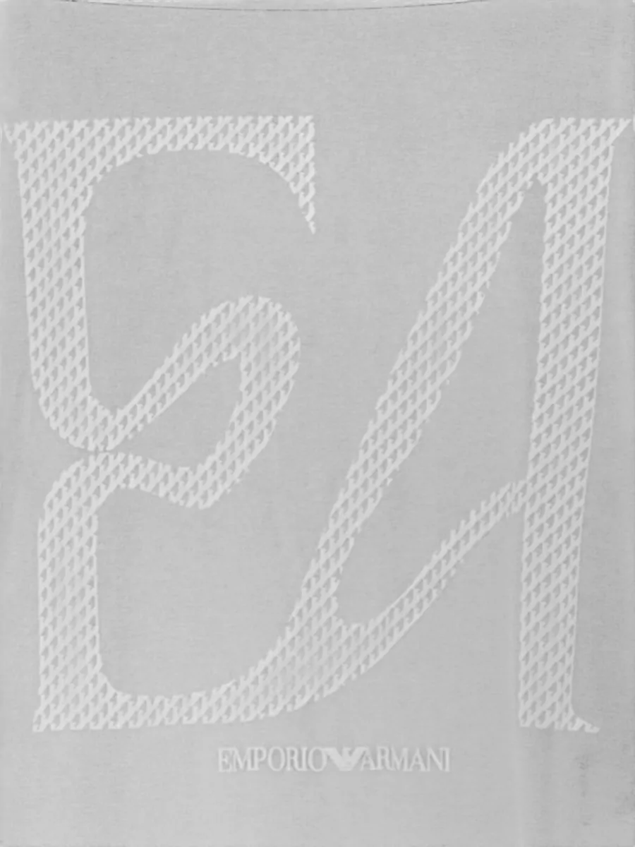 Emporio Armani Ribbed Crew-Neck Logo-Print T-Shirt