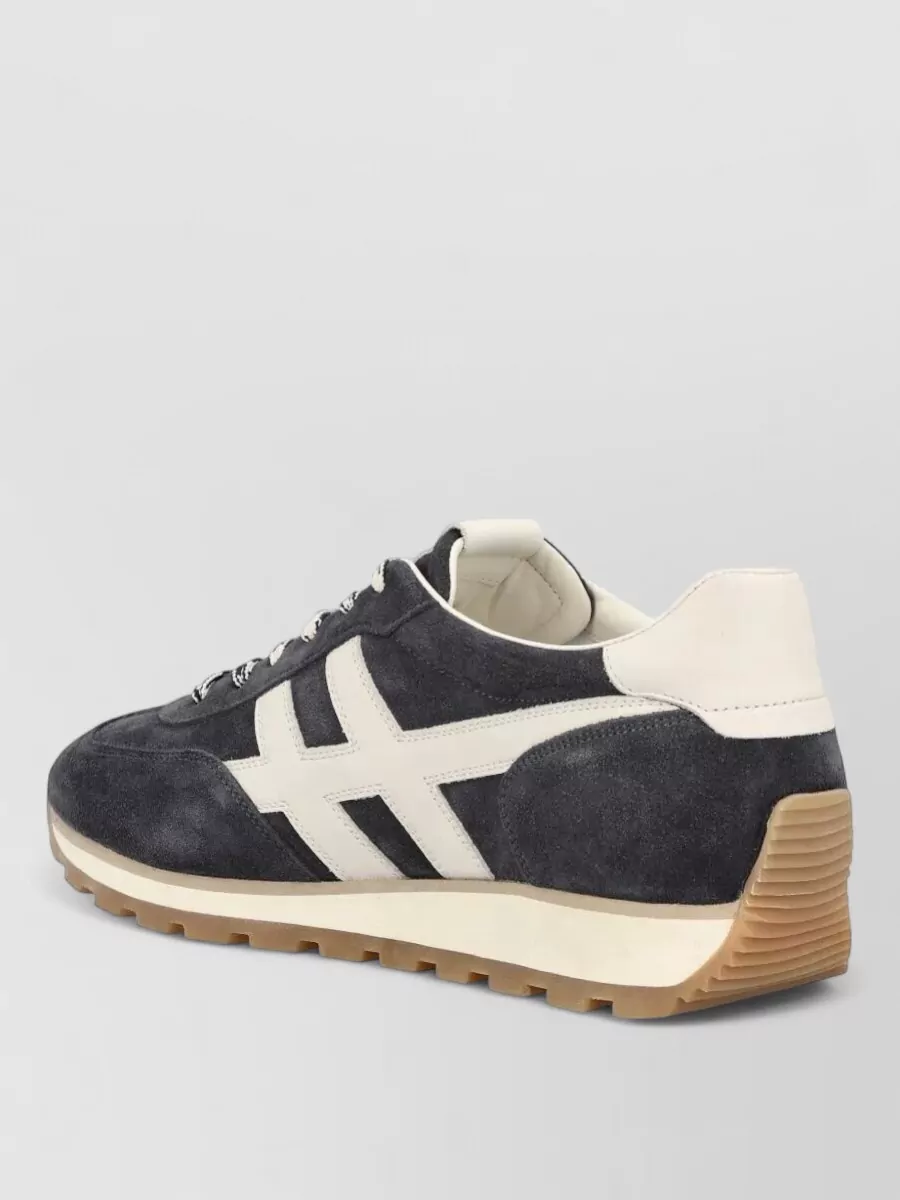 Hogan Running Sneakers Suede Finish Rubber Sole