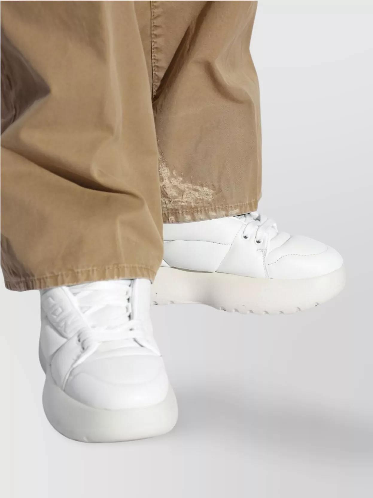 Dsquared2 Round Toe Rubber Sole Sneakers