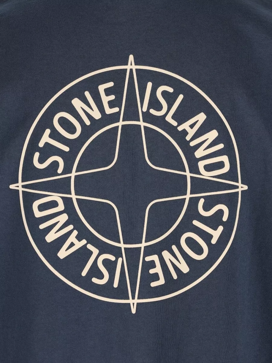 Stone Island Cotton Logo Print T-Shirt
