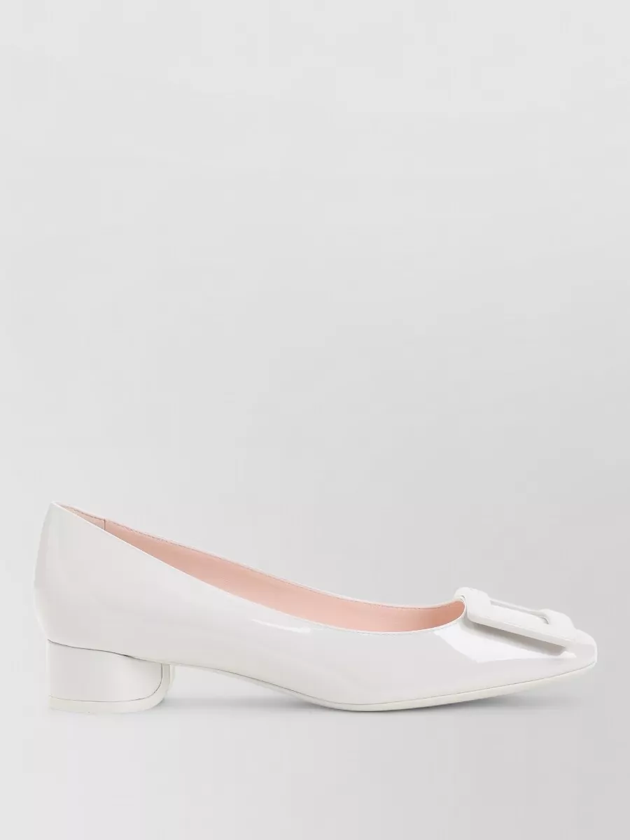 Roger Vivier Roundy Lacquered Pumps Buckle Detail