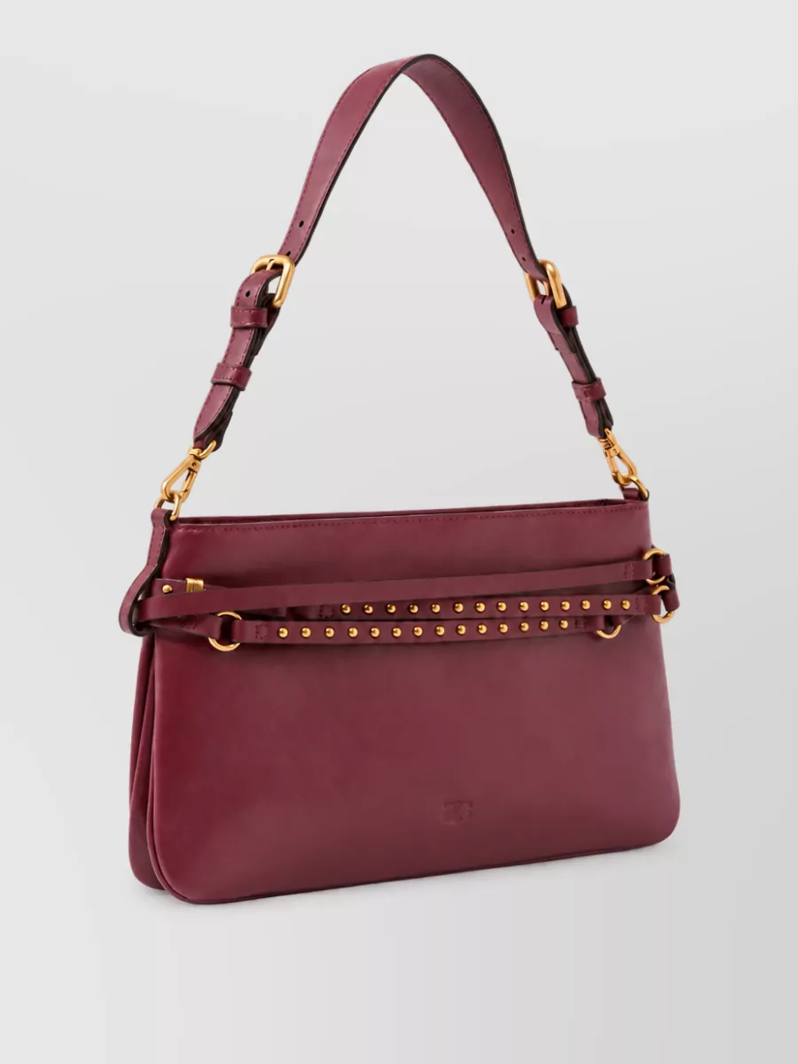 Pinko Love Bag Classic Leather Clutch Bag
