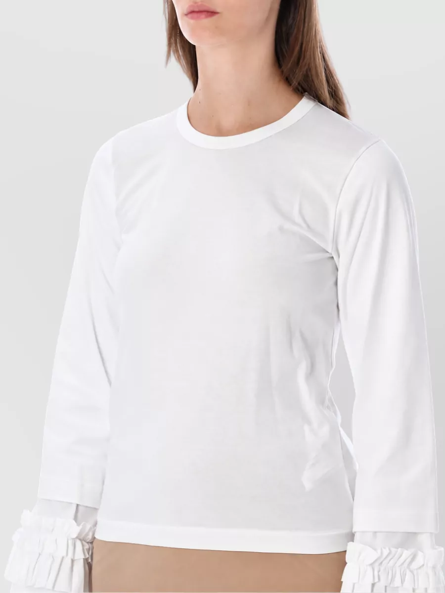 Comme Des Garçons Ruffled Long-Sleeve T-Shirt