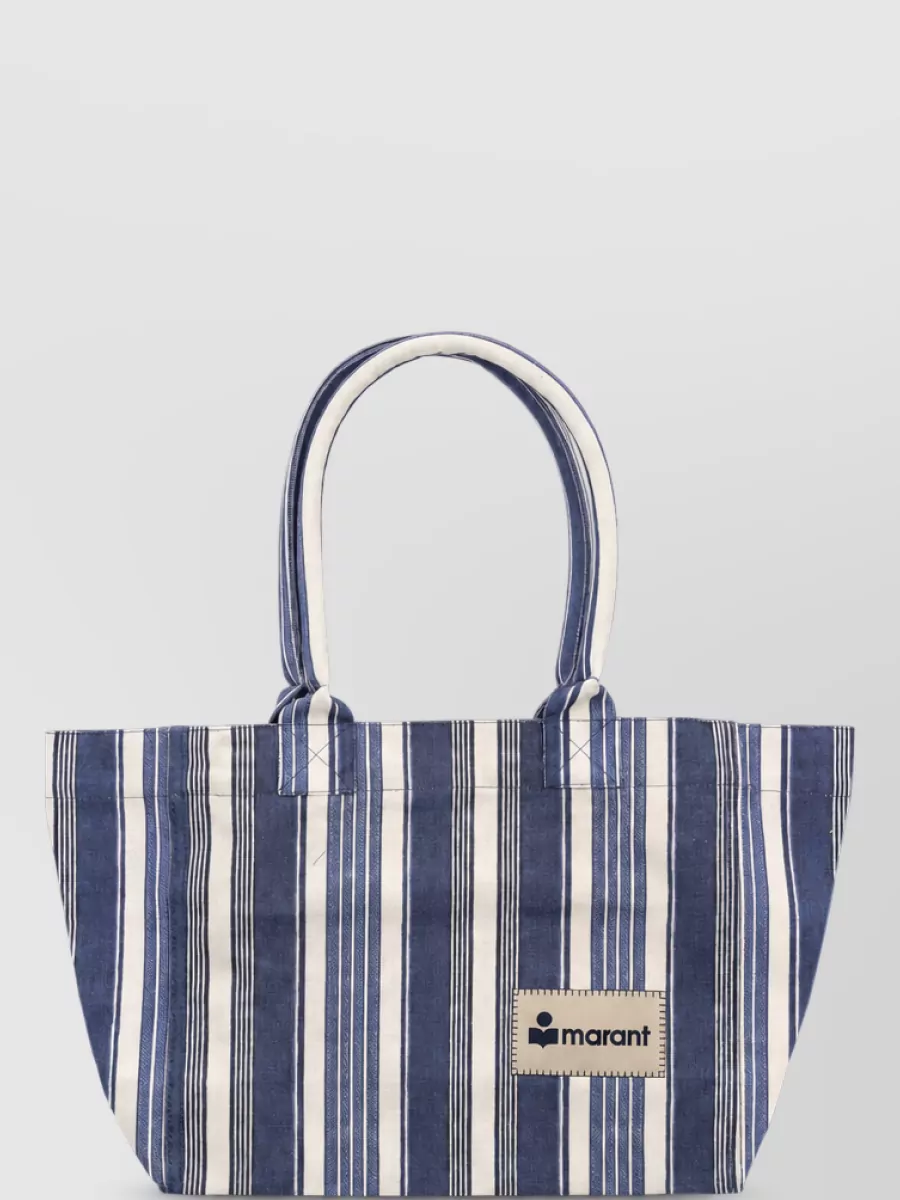 Isabel Marant altay cotton striped tote bag