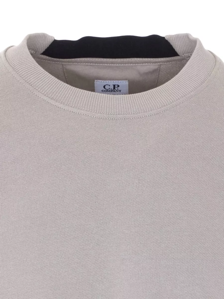 C.p. Company Cotton Ribbed Crewneck Sweatshirt