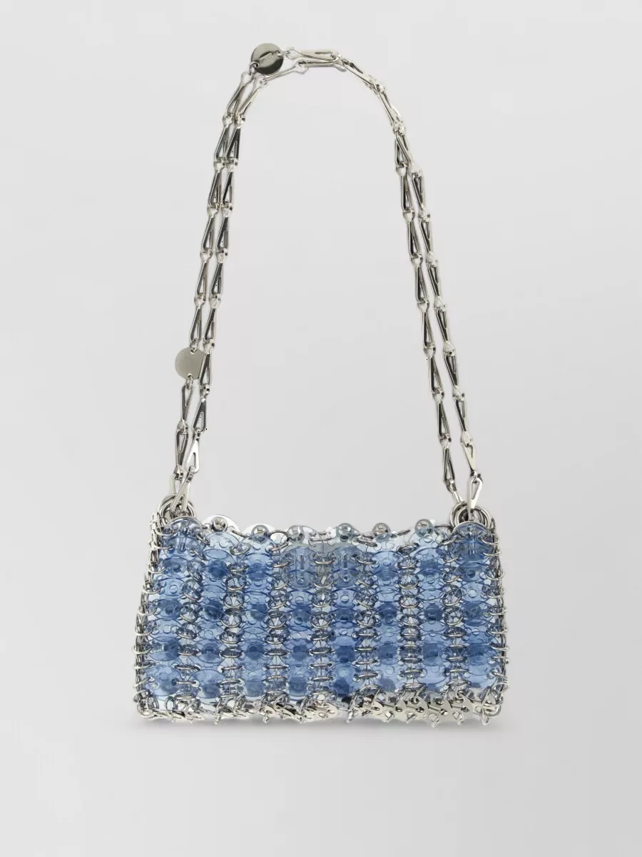 Paco Rabanne 1969 Chain Mail Nano Crystal-Embellished Clutch Bag