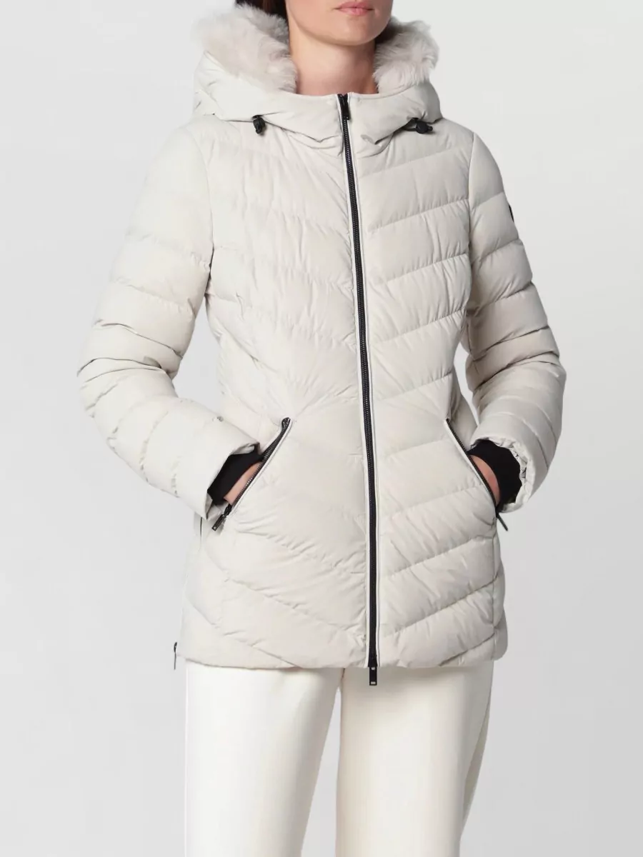 Moose Knuckles Down Puffer Jacket In White