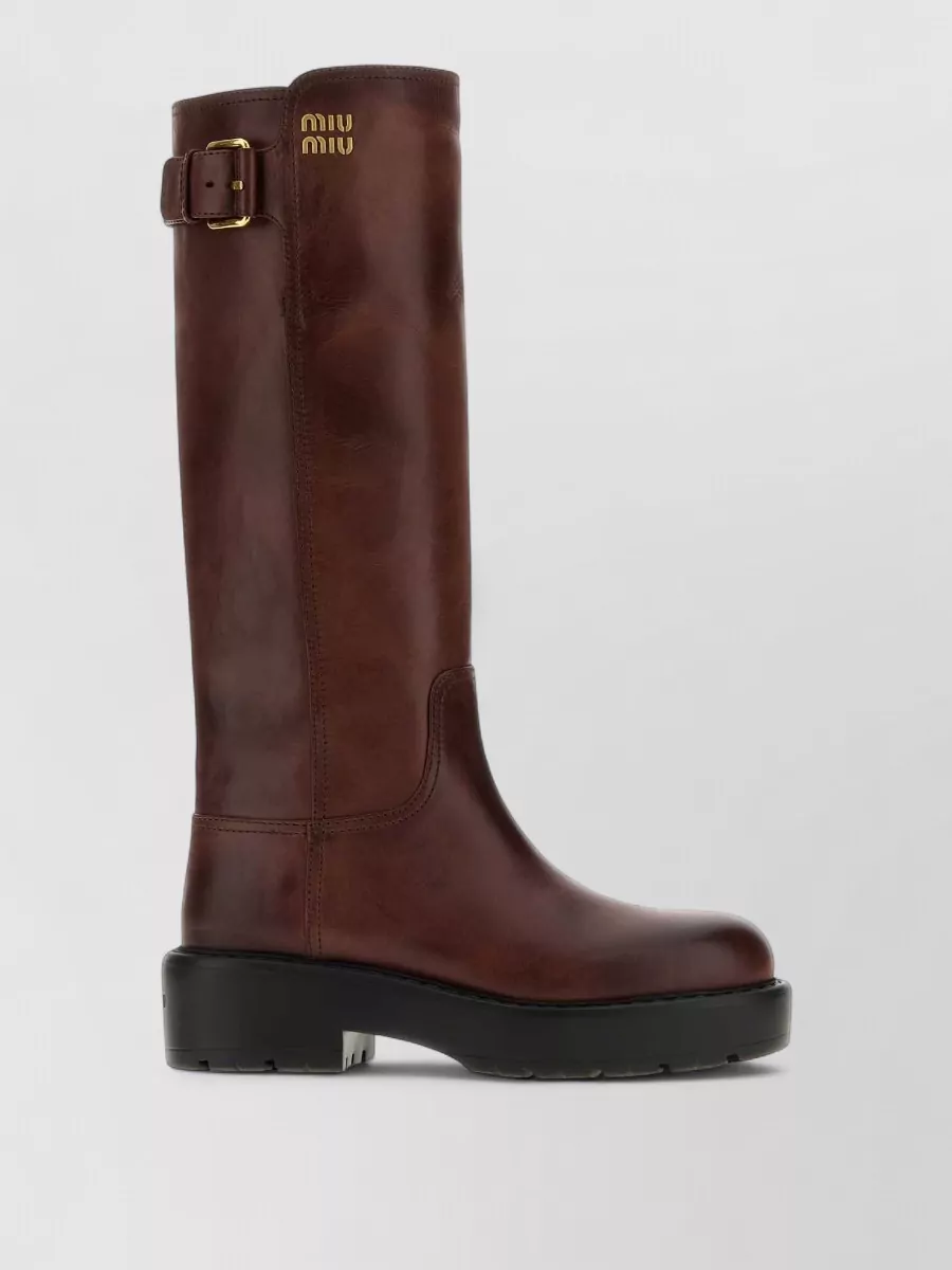 Miu Miu leather boots