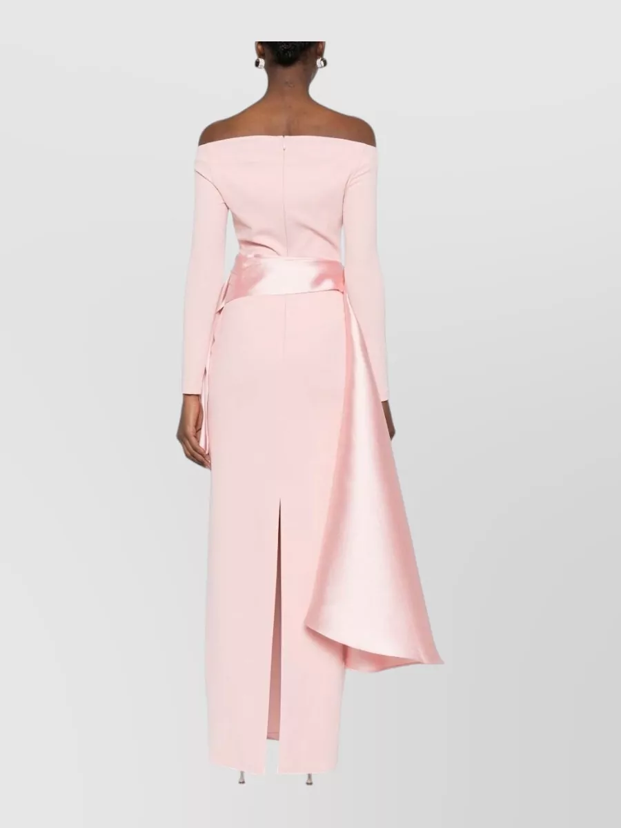 Solace London Ruffled Long Sleeve Maxi Dress