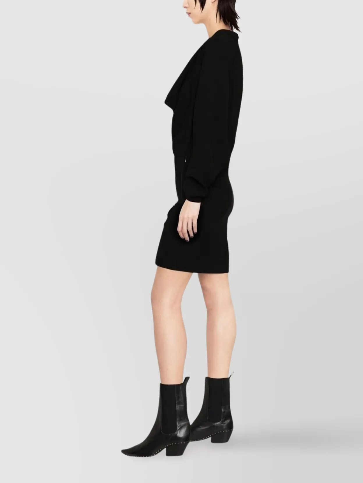 Isabel Marant Lazeli Draped Sequin-embellished Crepe Mini Dress
