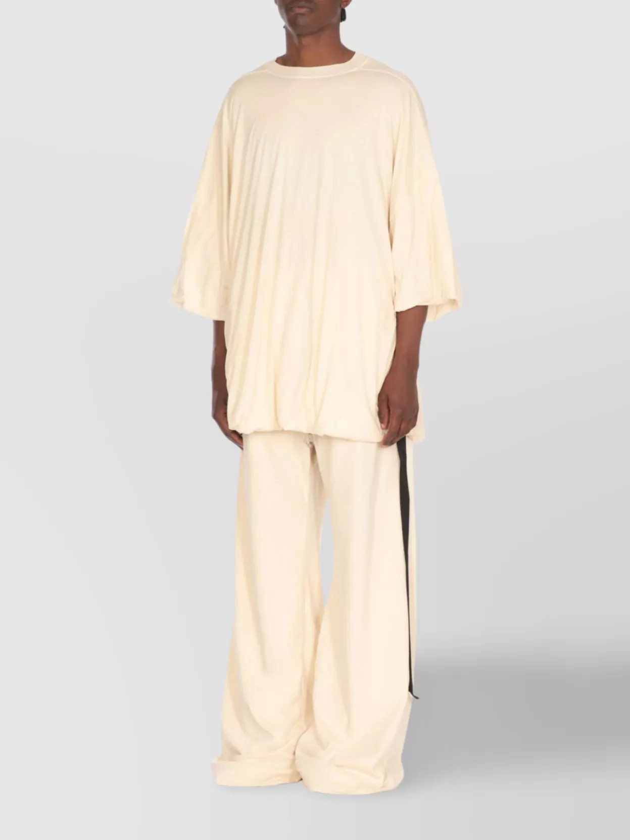 Rick Owens Drkshdw Asymmetrical Hem Short Sleeves