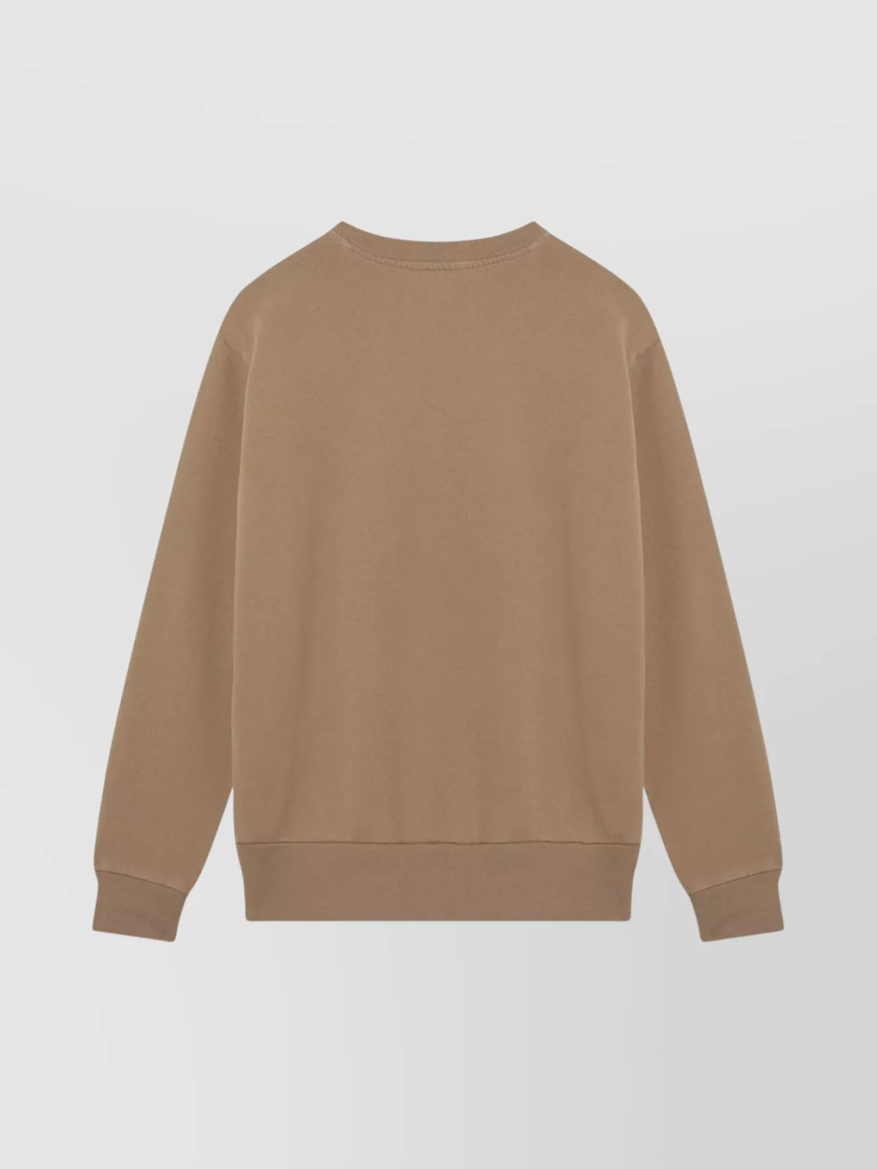 Polo Ralph Lauren Cotton Sweatshirt With Ribbed Cuffs And Hem In Brown