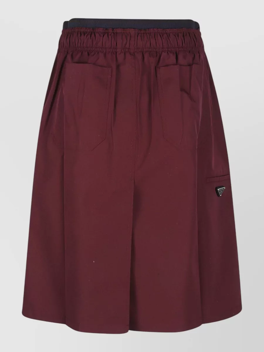 Prada Poplin A-Line Skirt