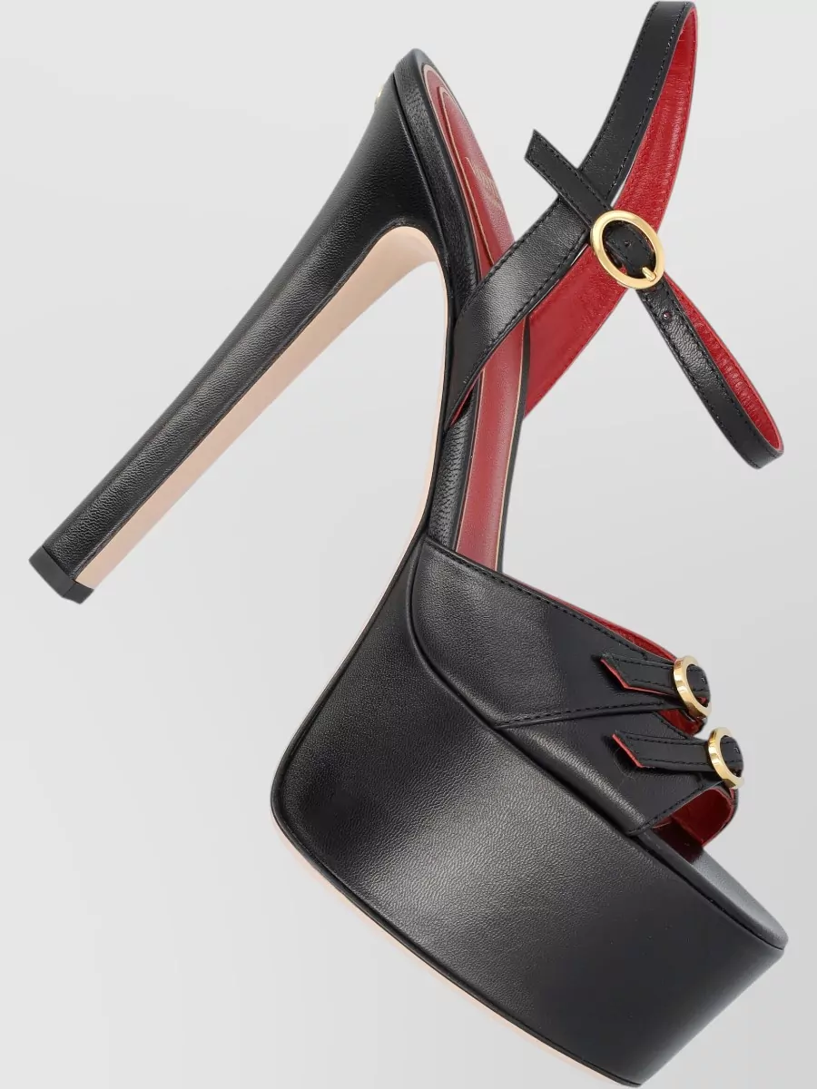 Valentino Garavani Leather Platform Sandals