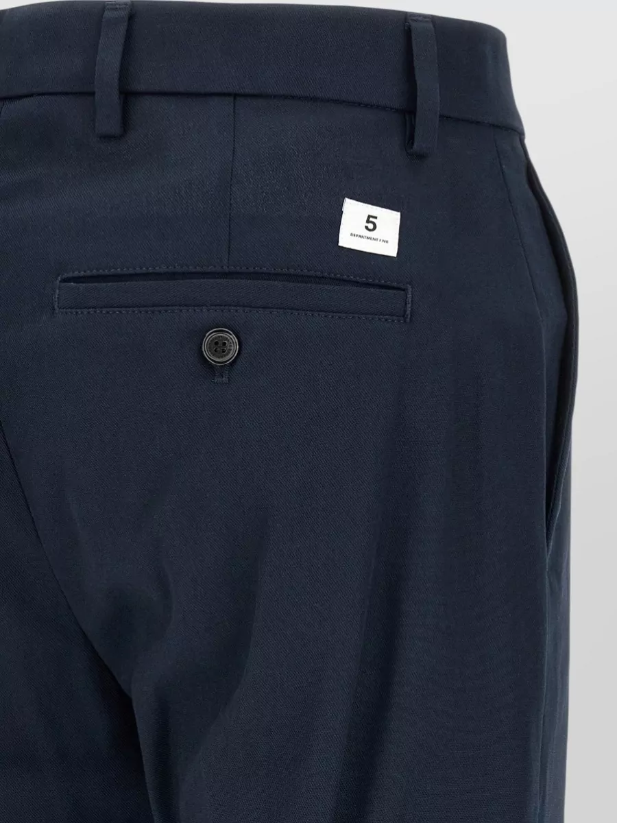 Department 5 Cotton Regular-Fit Straight-Leg Tailored Trousers