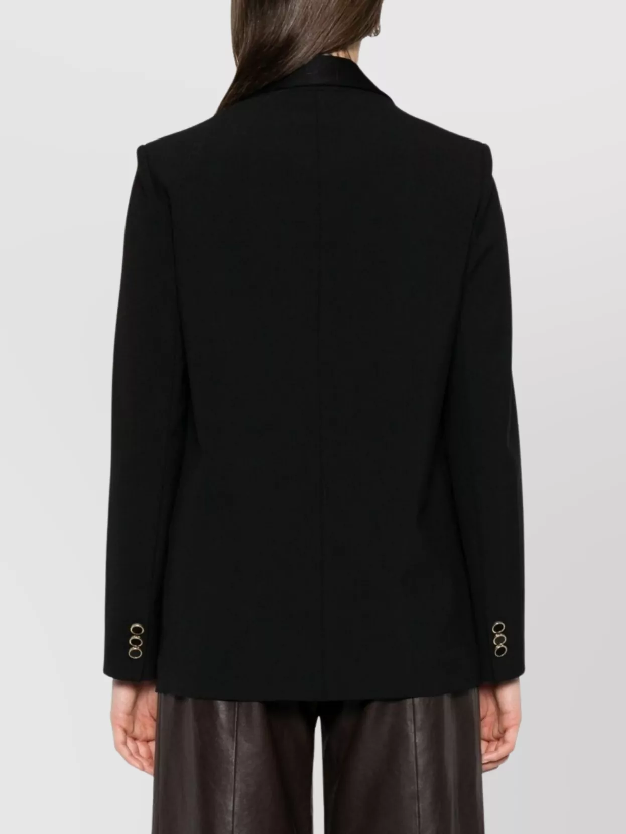 Forte Forte Long Sleeve Blazer Peak Lapels Design