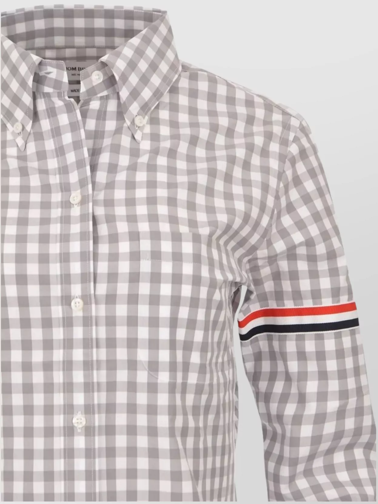 Thom Browne Long Sleeve Gingham Check Shirt