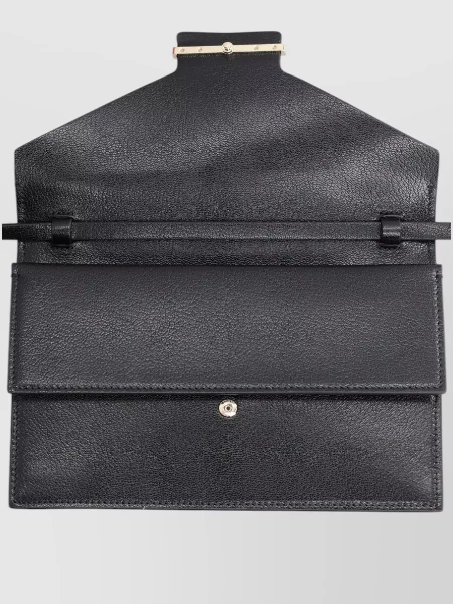 Tom Ford Grain Leather Shoulder Bag Adjustable Strap