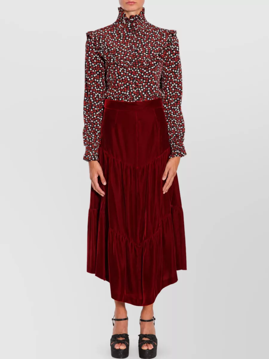 Saint Laurent Stand Collar Blouse