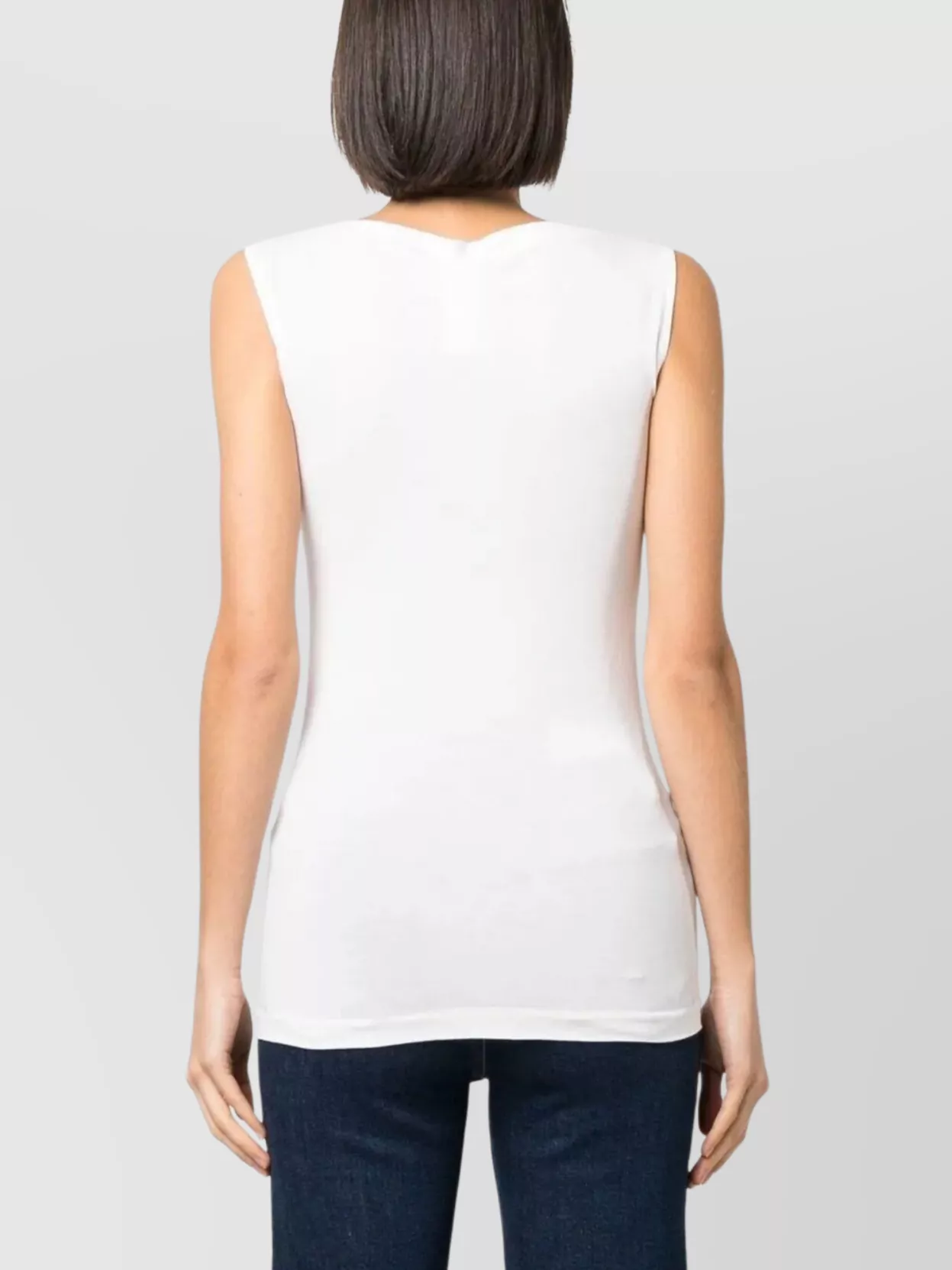 Wolford Sleeveless Jersey Top Boat Neckline