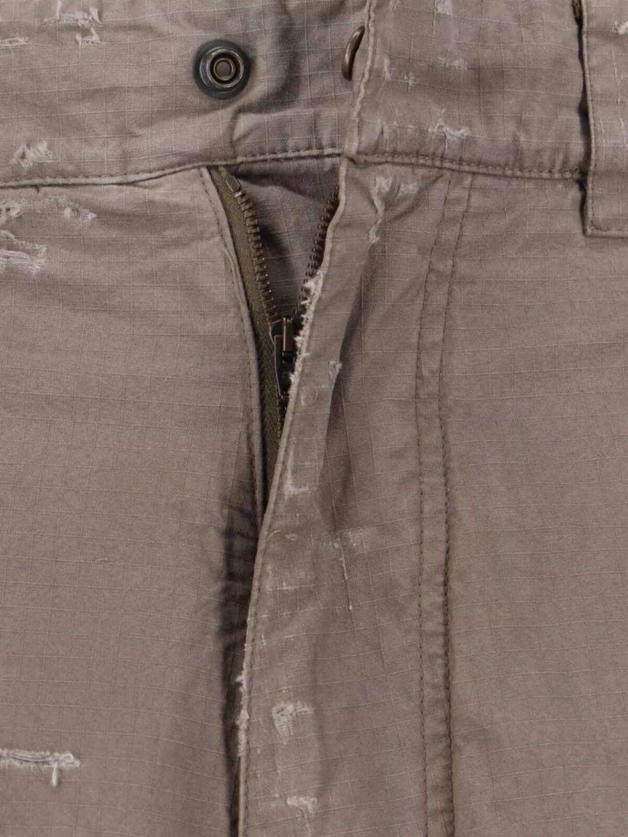 Balenciaga Wide Leg Cargo Trousers With Distressed Hem
