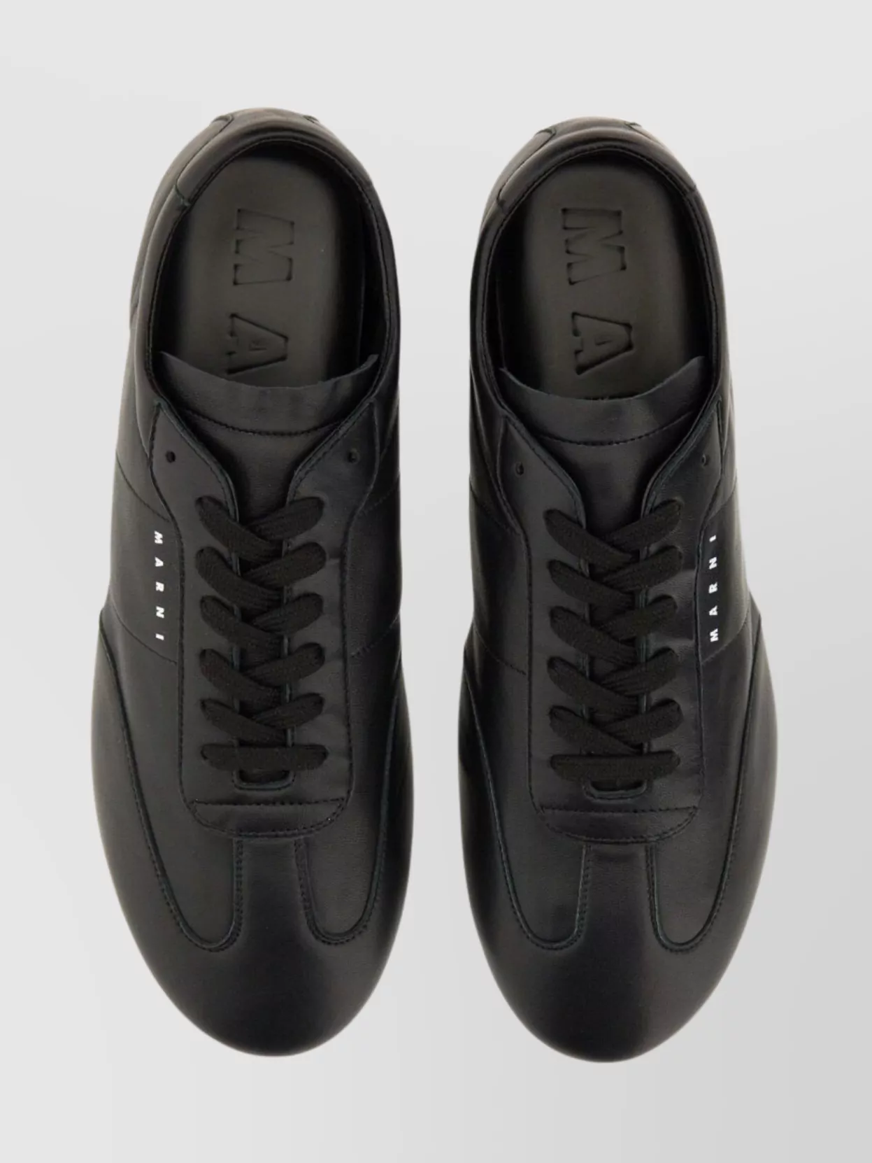 Marni Low-Top Round Toe Rubber Sole Sneakers