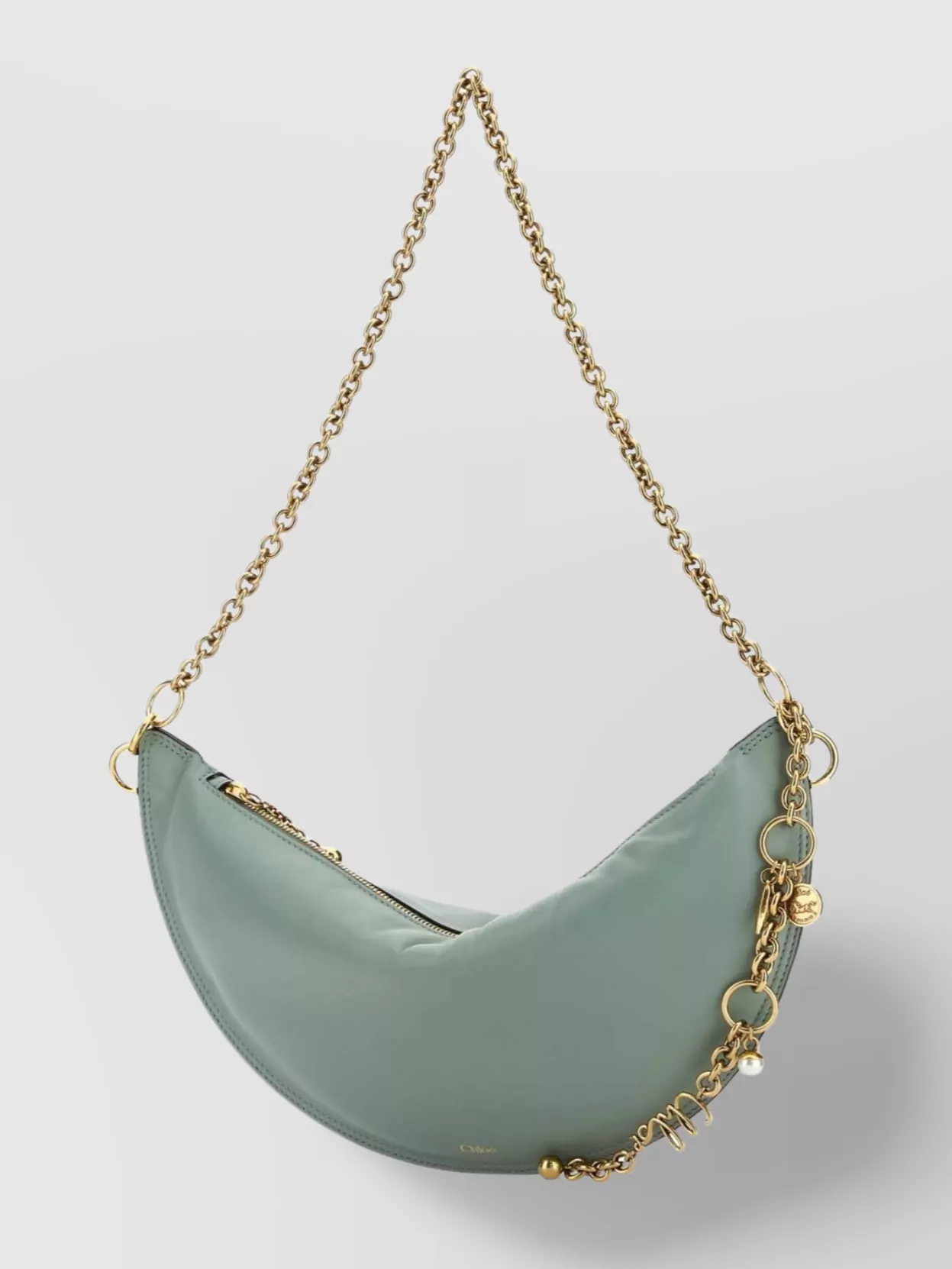 Chloé Nappa Leather Shoulder Bag With Curved Silhouette