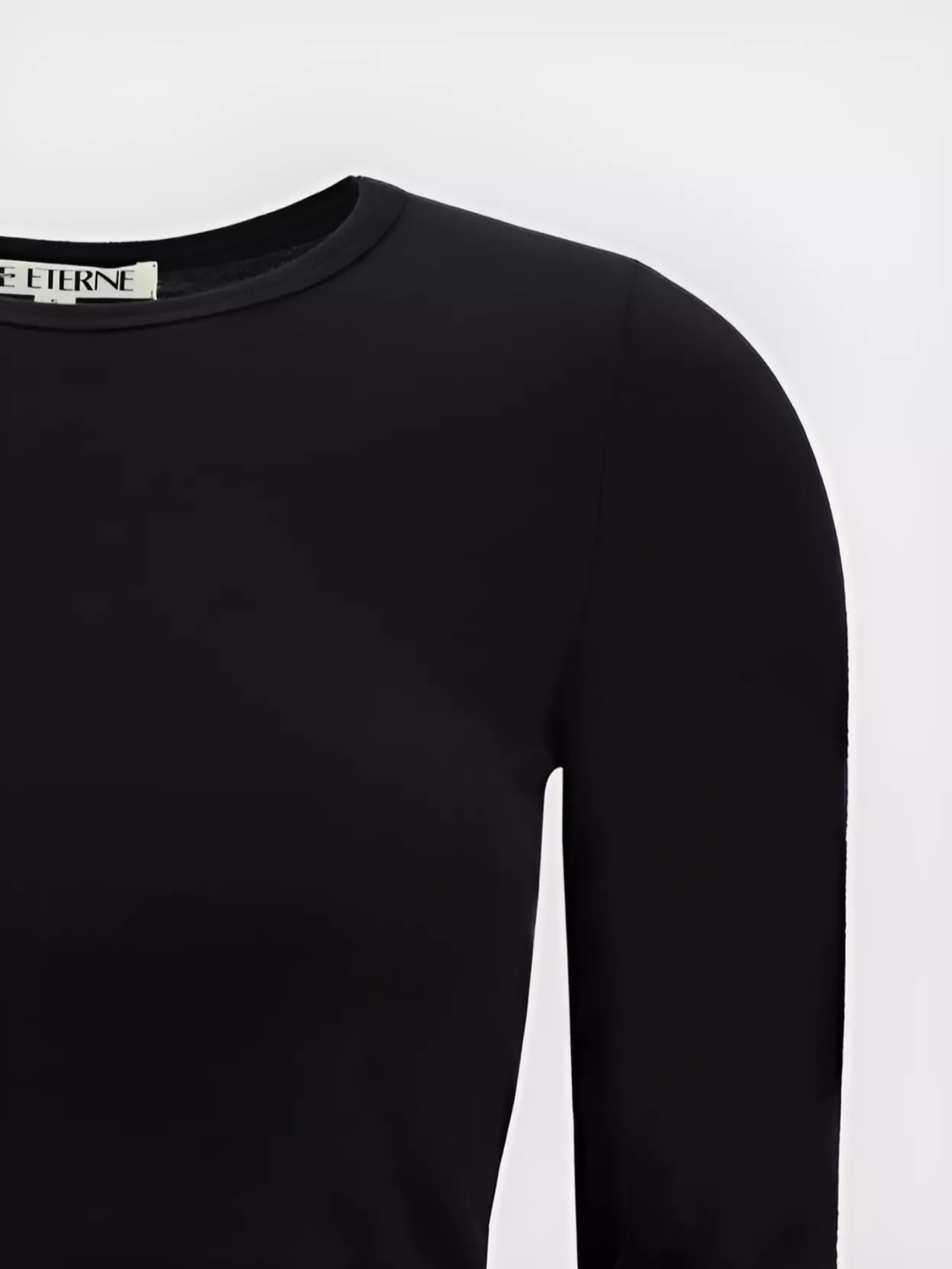 Éterne Fitted Cotton Long-Sleeve Top