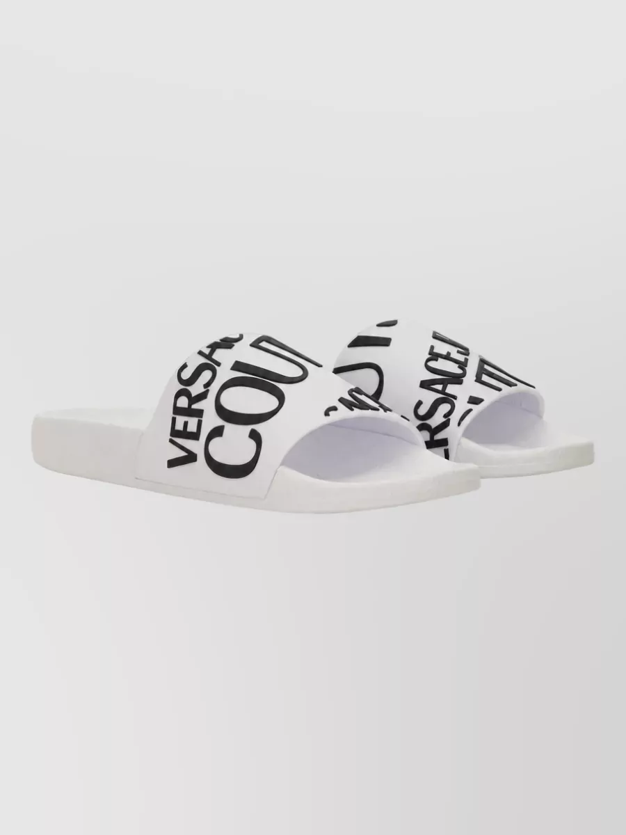 Versace Jeans Couture Logo-Print Slides