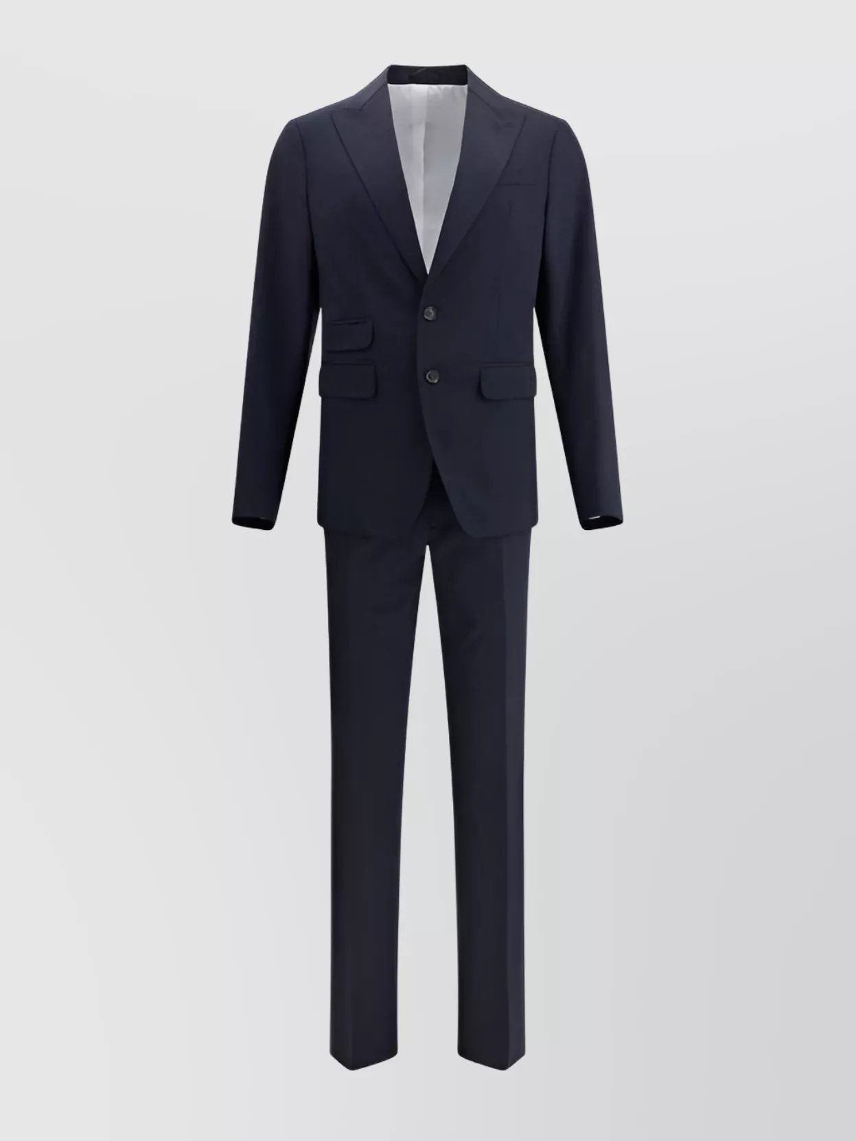 Dsquared2 Tailored Wool Suit With Peaked Lapels In Blue