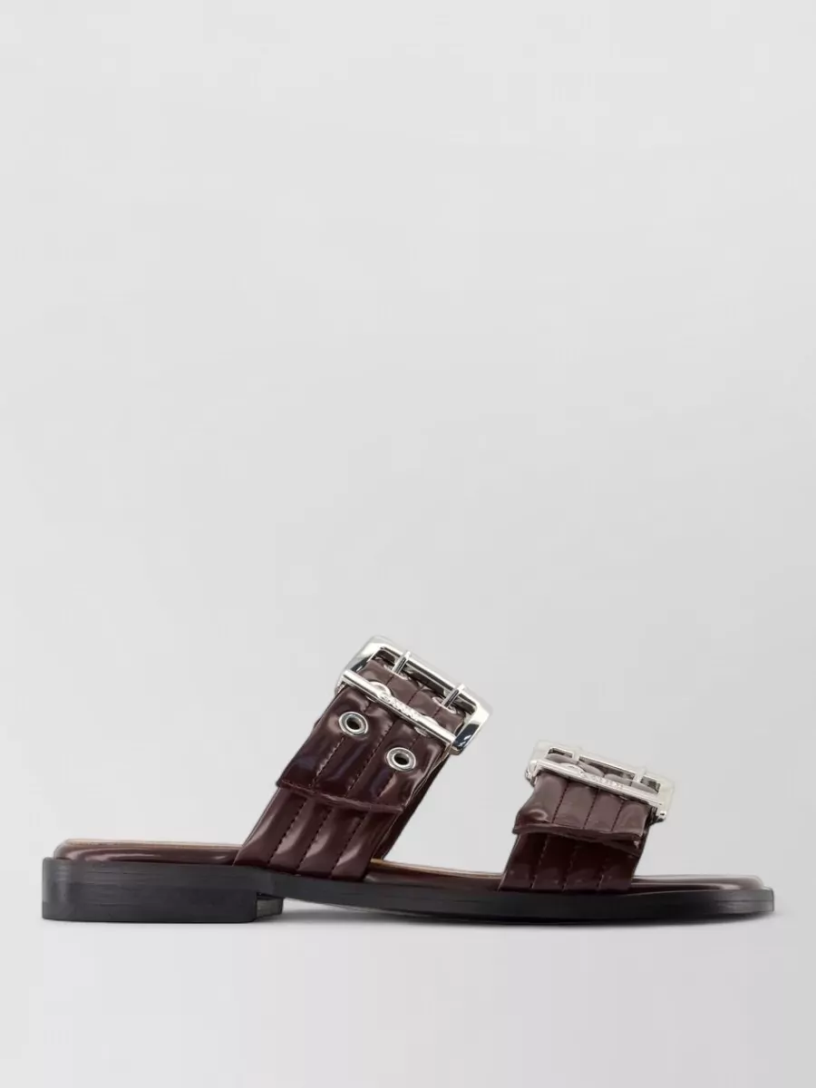 Ganni leather sandals