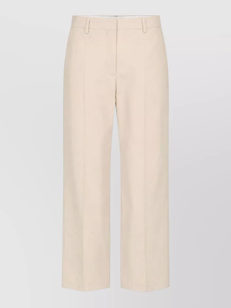 Paul Smith High Waisted Womens Button Detail Trousers In Neutral