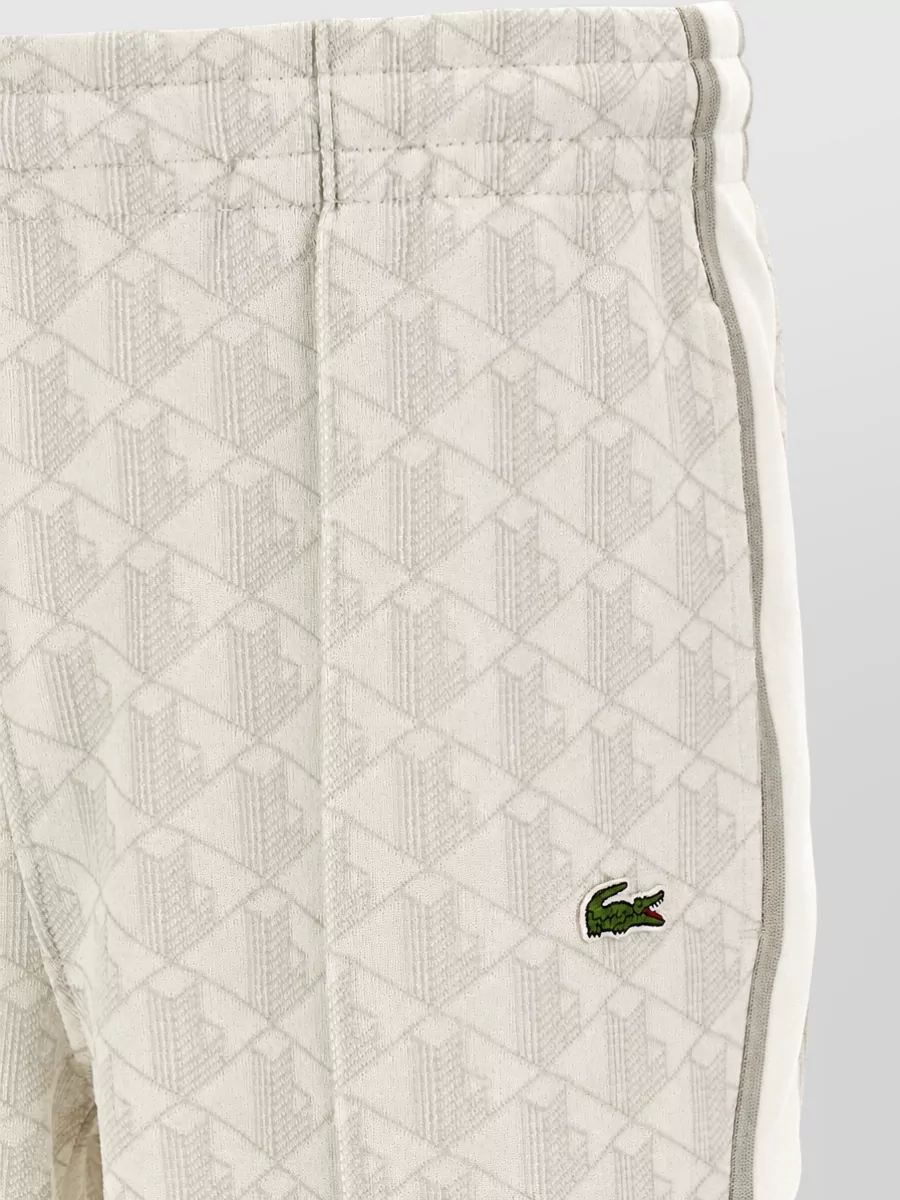 Lacoste Monogram Jacquard Straight-Leg Trousers