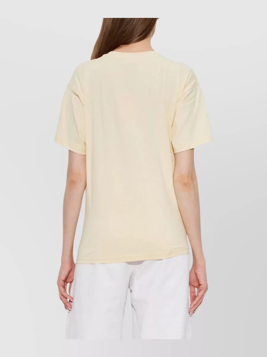 Diesel Logo Print Floral Print Cotton T-Shirt