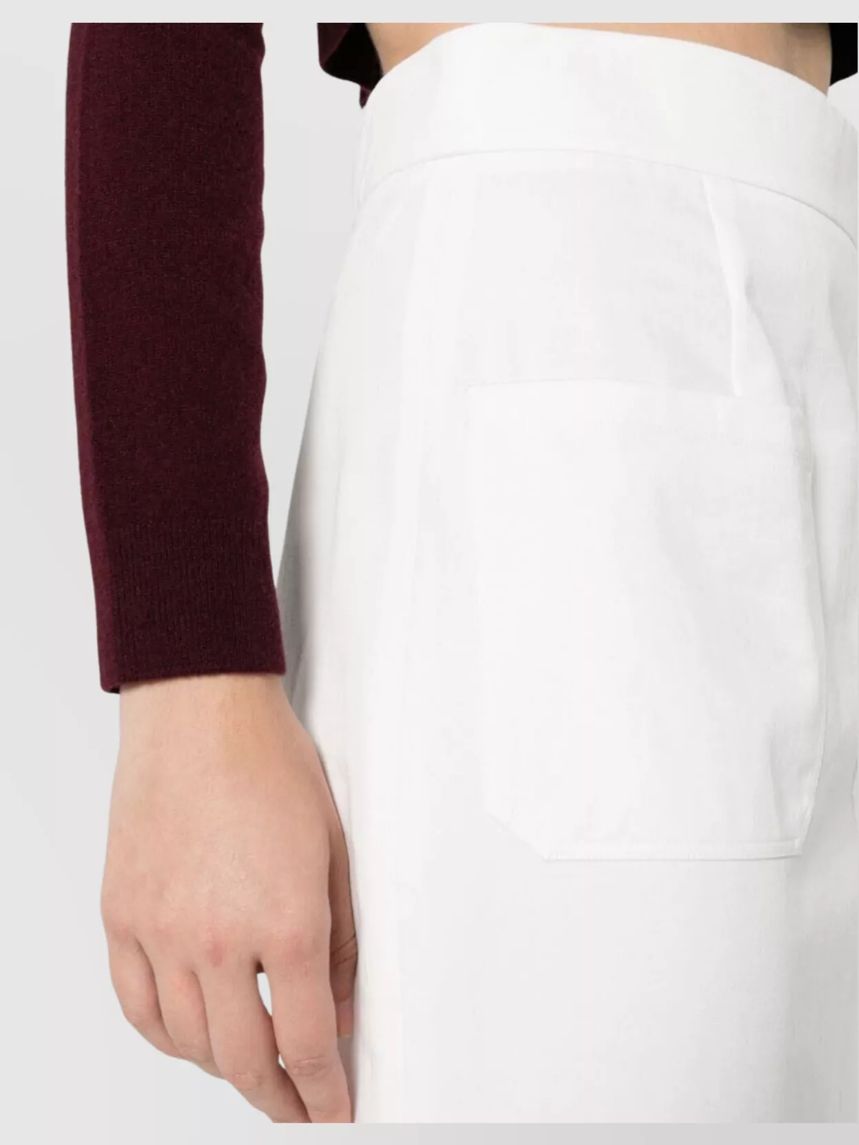 Prada Flared Skirt With Pockets And Slit