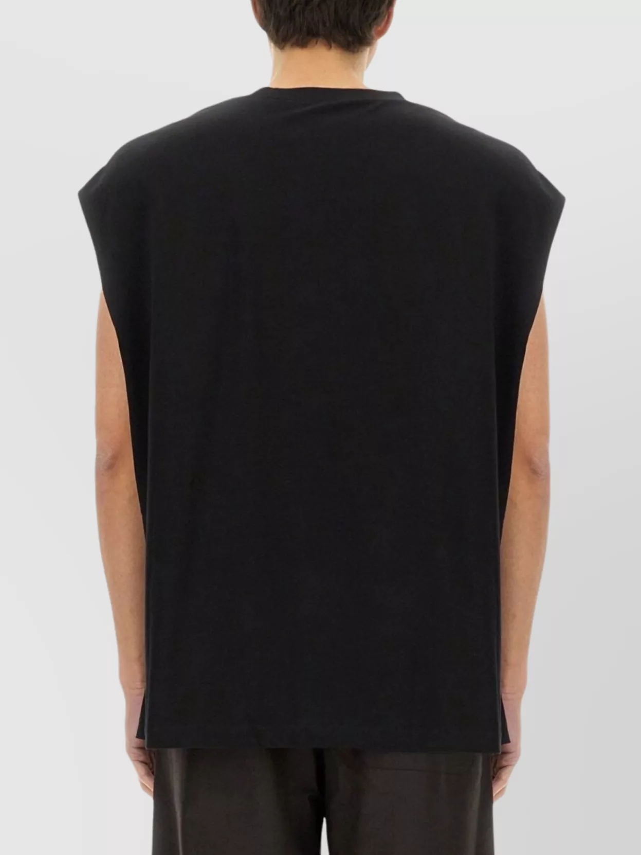 Dries Van Noten Sleeveless Cotton Crew Neck T-Shirt