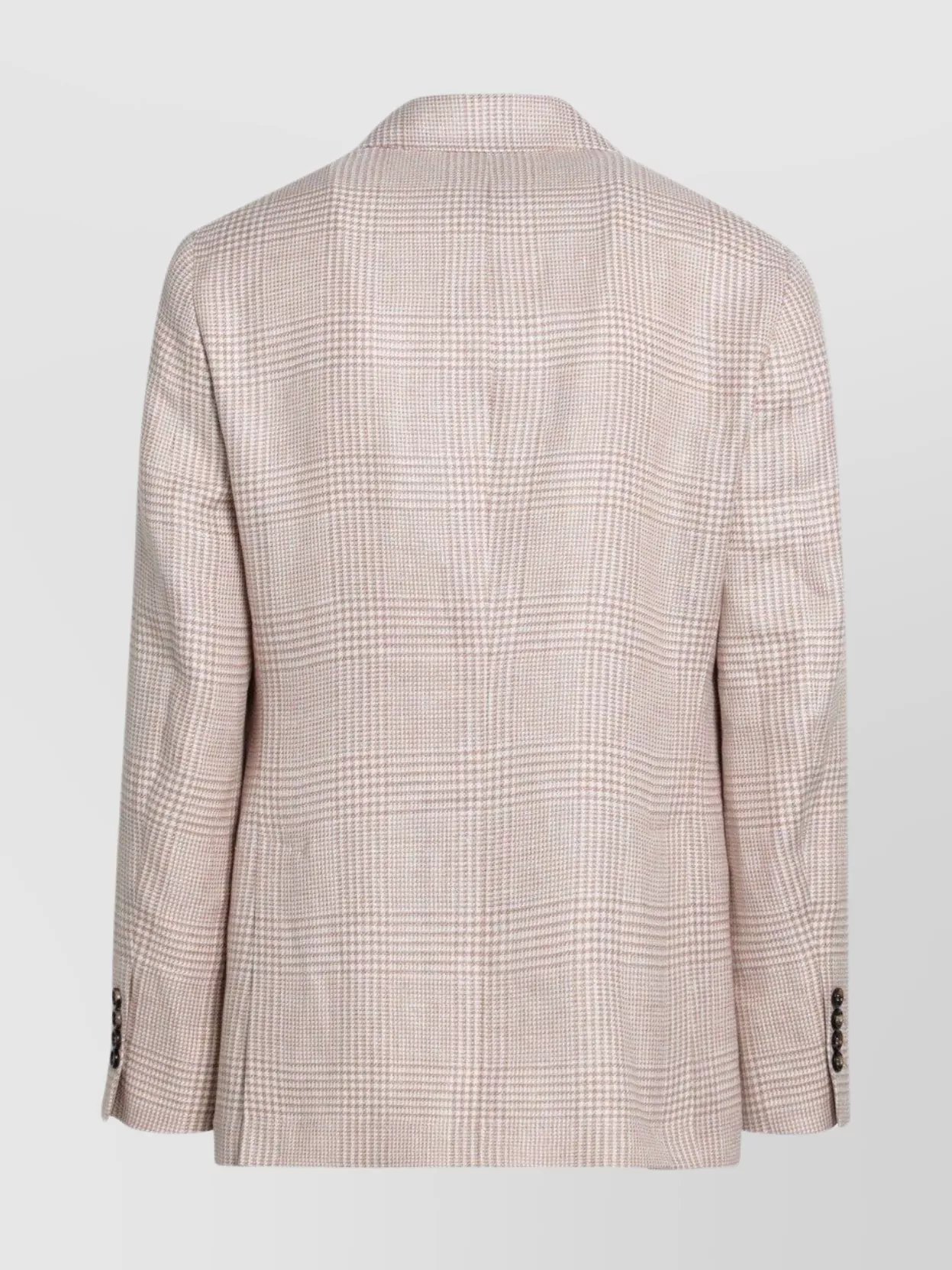 Brunello Cucinelli Papaya-colored Prince Of Wales Jacket In Neutral