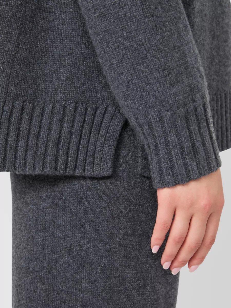 Max Mara Cashmere Fine Rib-Knit Sweater