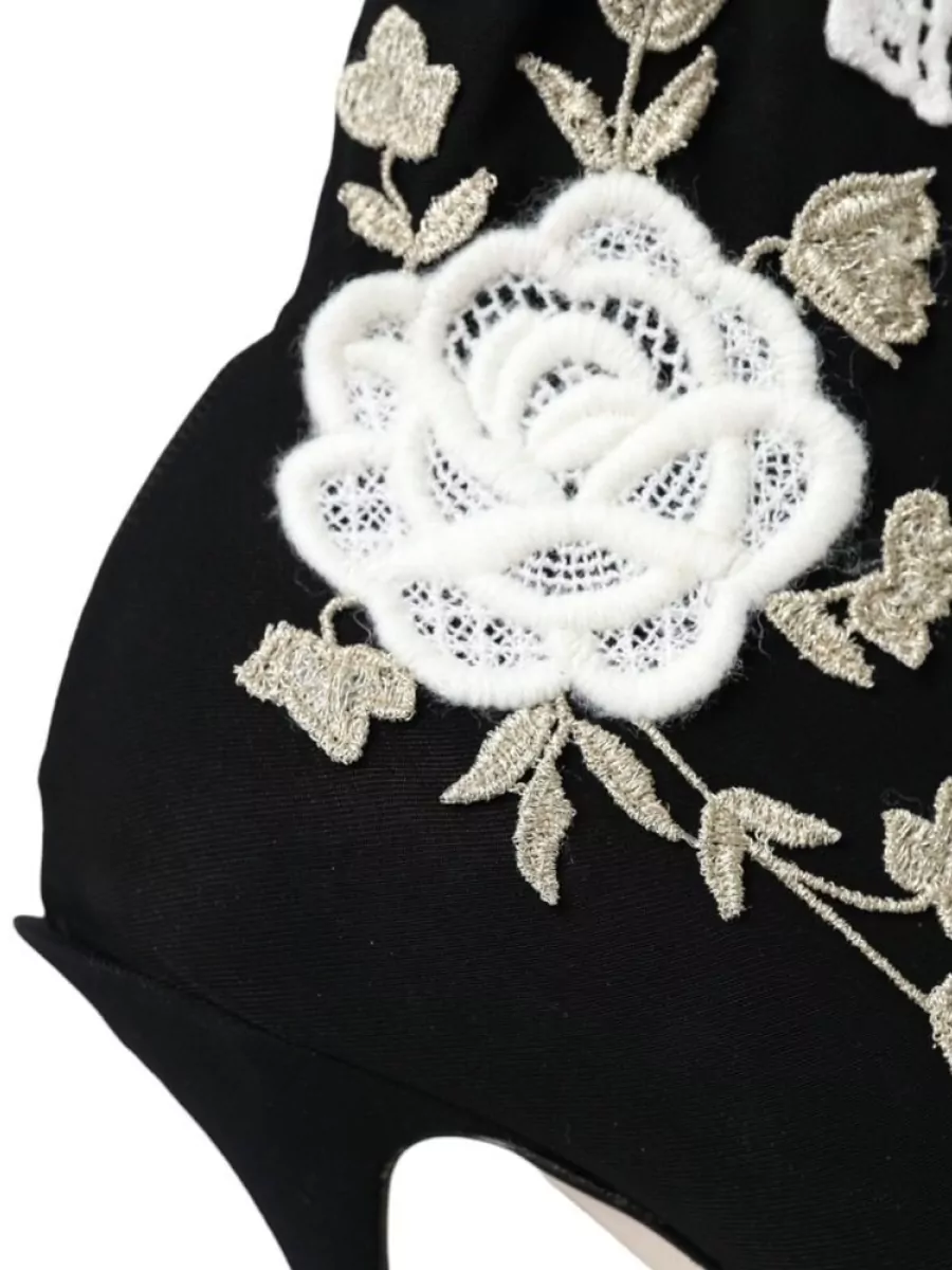 Dolce&Gabbana Embroidered Ankle Boots