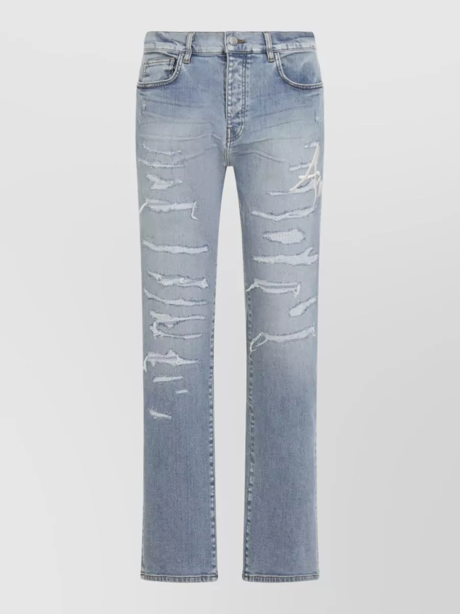 Amiri Denim repaired slim jeans