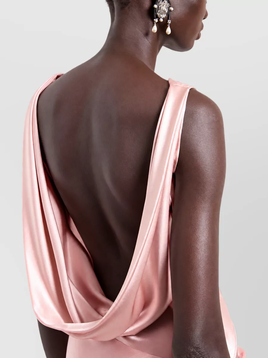 Nina Ricci Silk Knee-Length Midi Dress