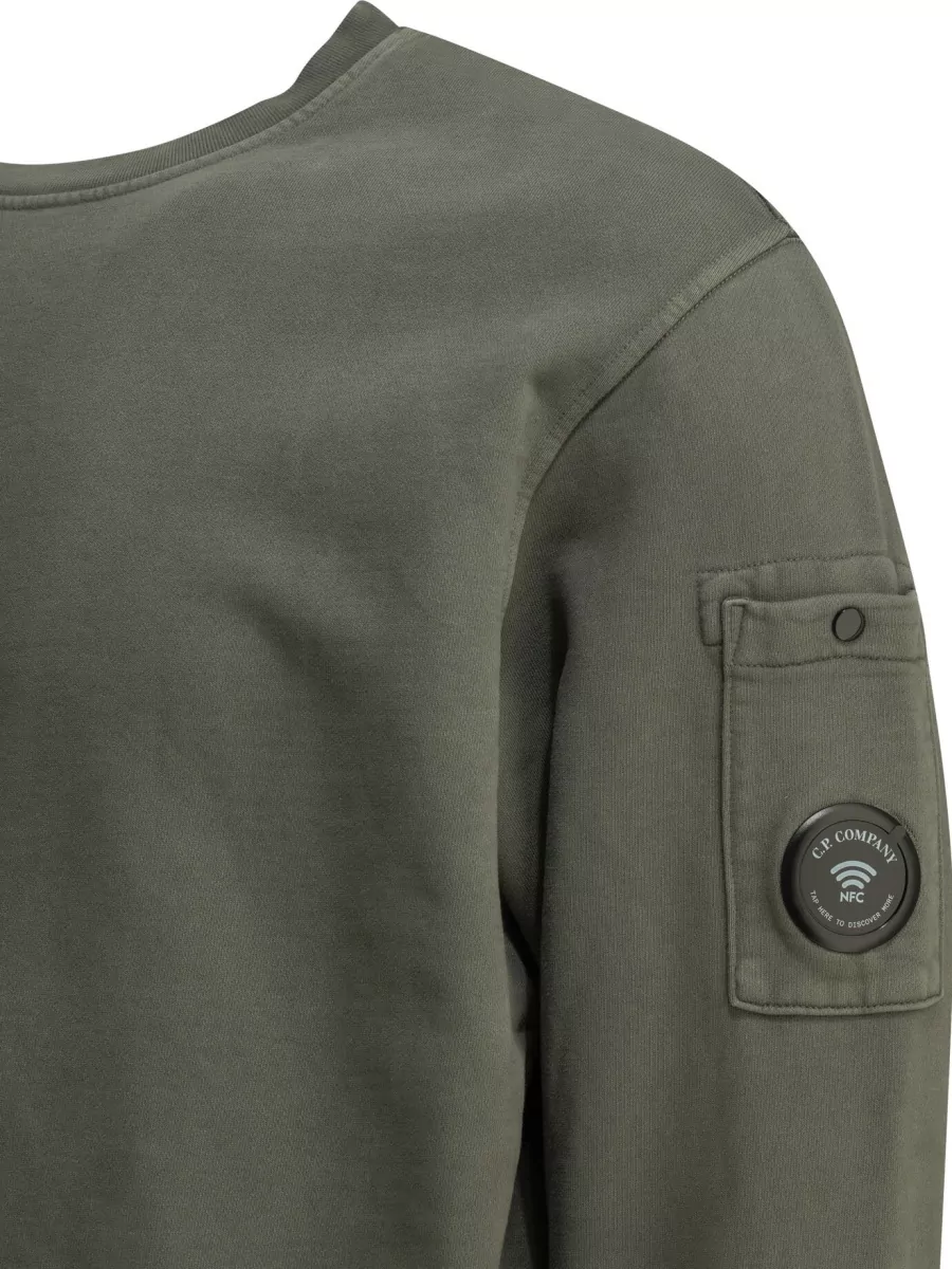C.p. Company Cotton Logo-Print Sweatshirt