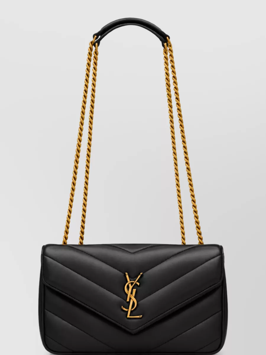Saint Laurent Loulou Small Clutch Bag Chain Strap
