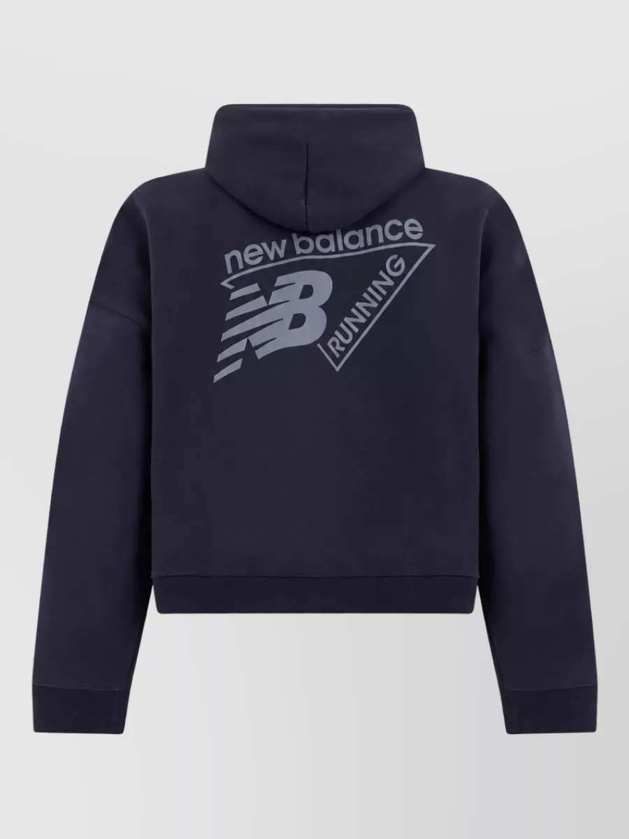 New Balance Cotton Zip-Up Hooded Sweatshirt