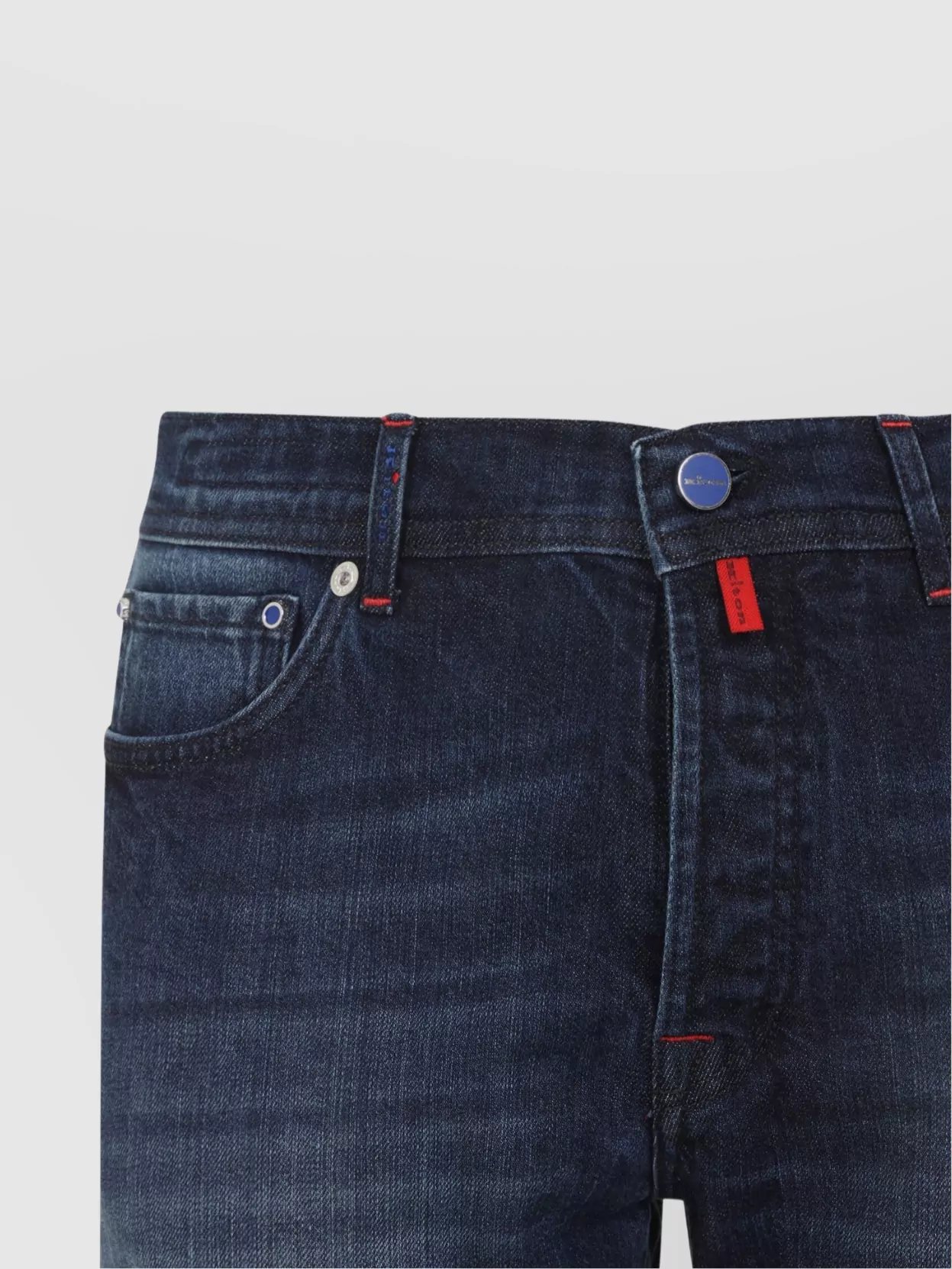 Kiton Slim Fit Cotton Denim Jeans