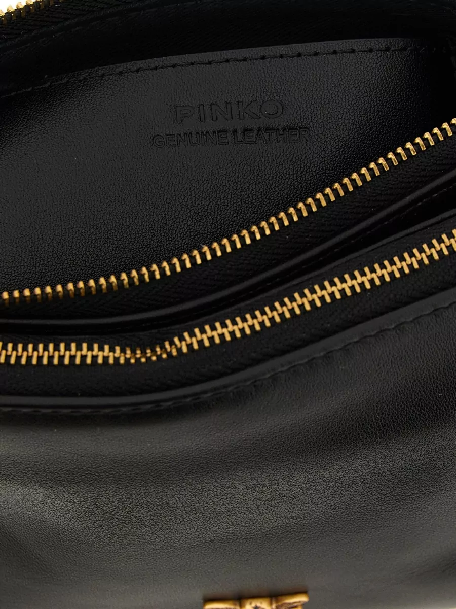 Pinko Mini Double Leather Shoulder Bag