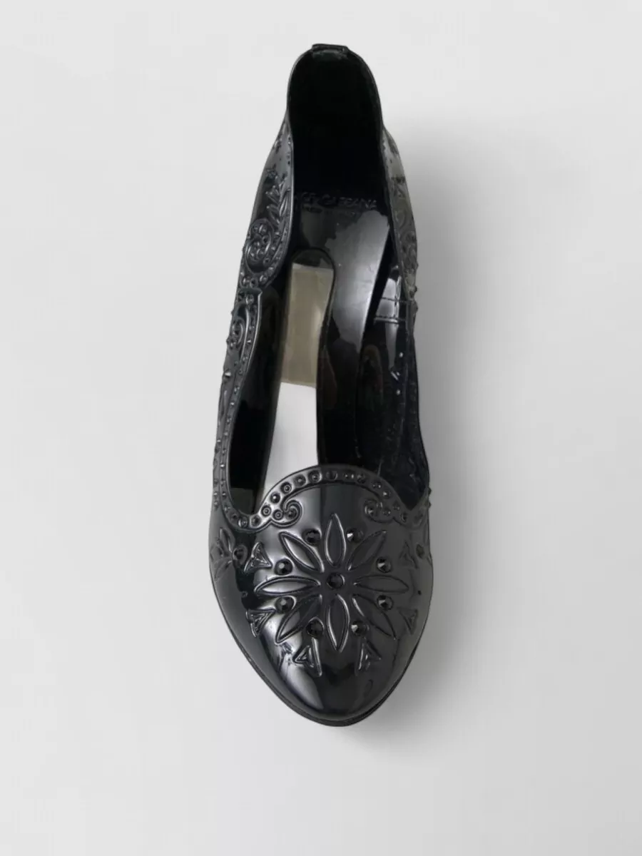 Dolce&Gabbana floral crystal-embellished pumps