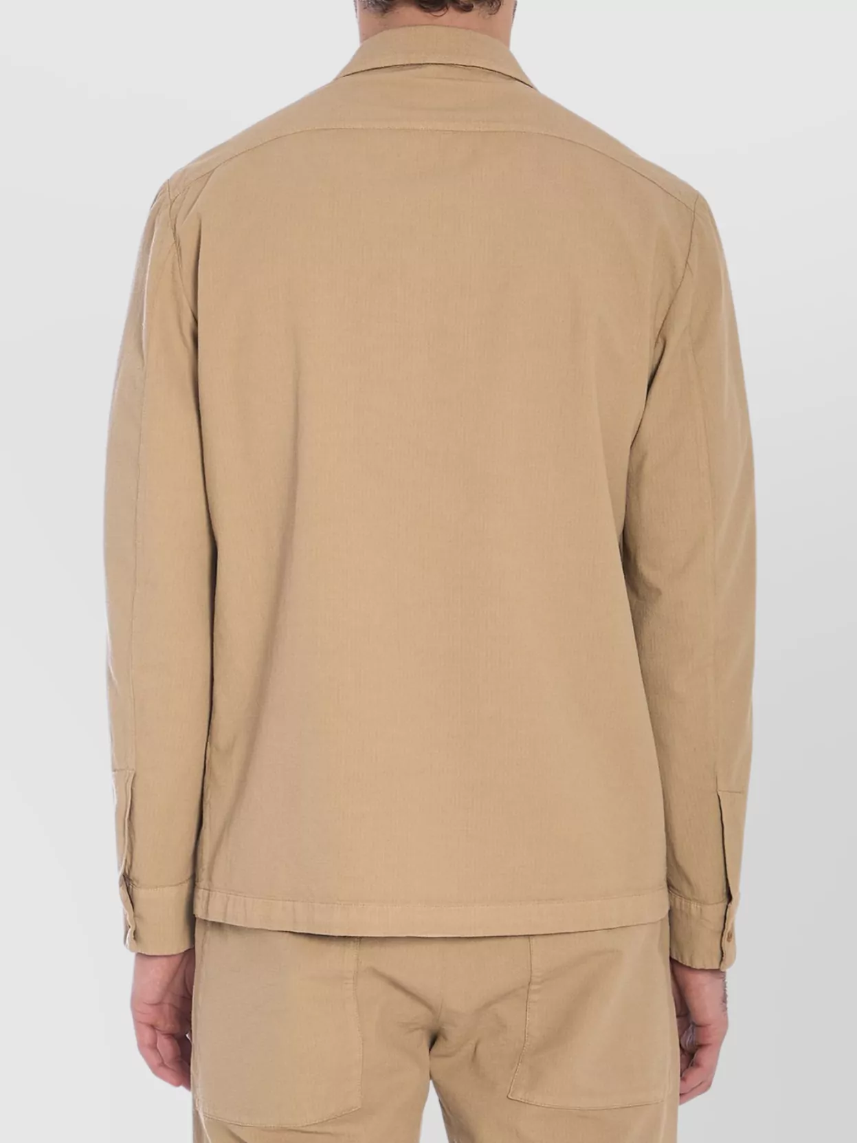 Barena Overshirt Cotton Crinkled Diagonal Weave